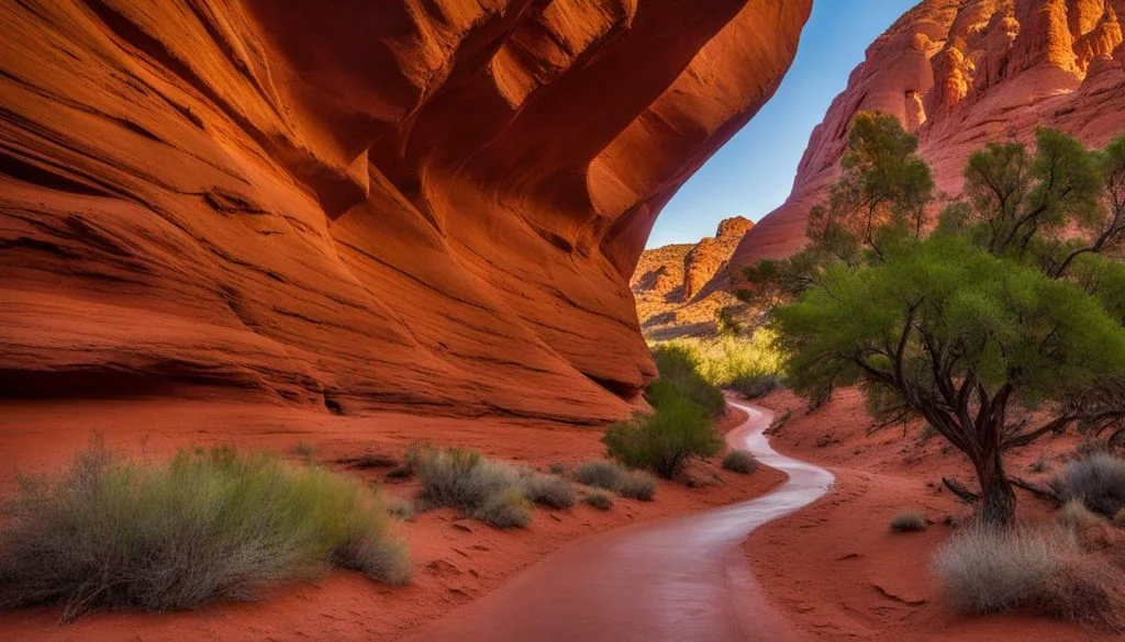 Scenic view of Red Cliffs National Conservation Area