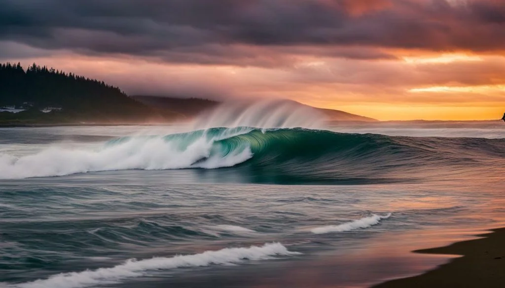 surfing in Westport WA