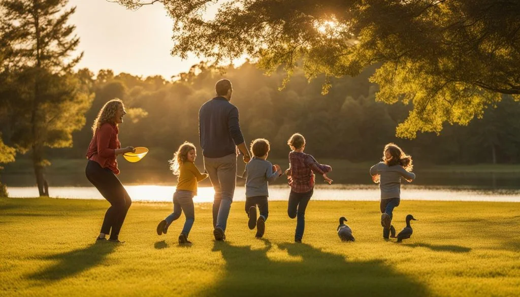 Family enjoying the Athens Regional Park