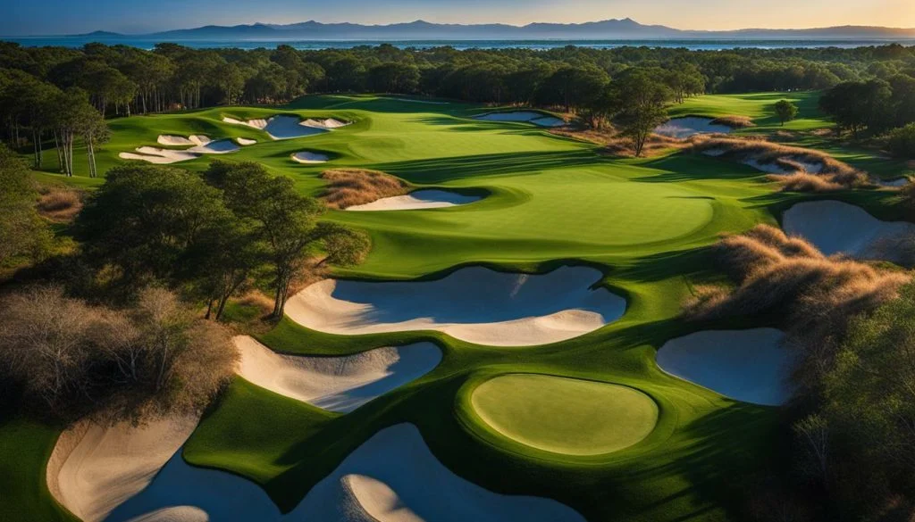 Kiawah Island, Las Vegas, Tampa, and Lake Tahoe golf courses