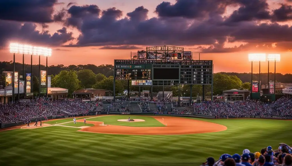 baseball game at Herr-Baker Field