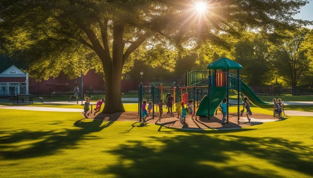 playgrounds at Shaw Family Park