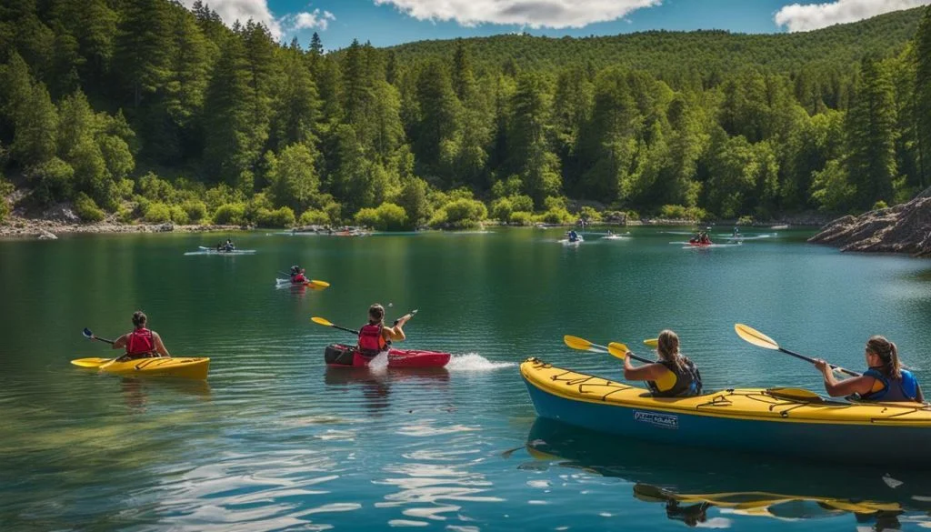 water activities at Square Top Lakes