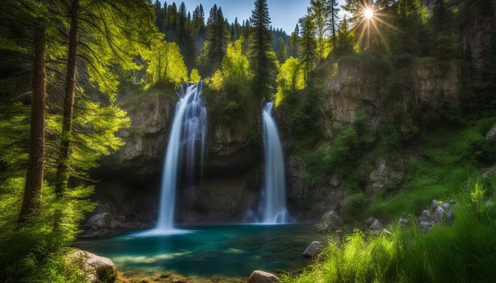 waterfalls in Spearfish SD